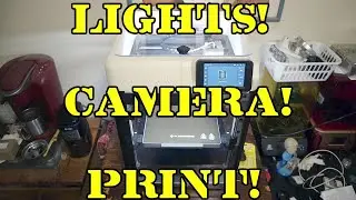 Flashforge Adventurer 5M camera and LED light strip installation and test!