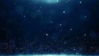 Particles Blue Bokeh Dust Abstract Light Motion Titles Cinematic Background Loop 4k