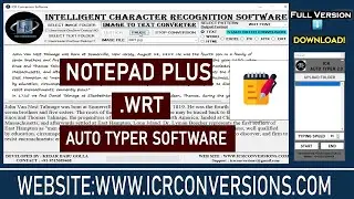 Notepad Plus WRT Auto Typer Software | Notepad Plus wrt Software | Notepad plus Auto Typer Software