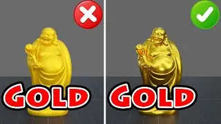 How To Create Realistic Metal Surface Like Gold In Blender