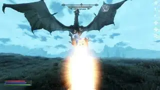 Гачи бой задушил дракона / Skyrim RFAB 5