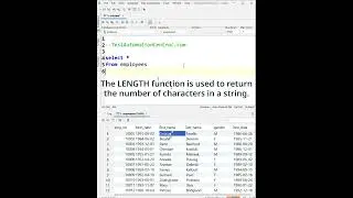 Write a SQL query to retrieve the first name and its length for each employee | SQL LENGTH() #SQL