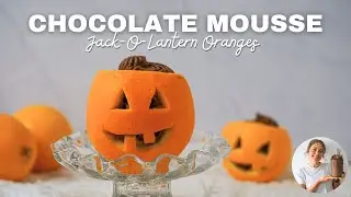 Chocolate Orange Mousse in Jack-O-Lantern Oranges: The Cutest Halloween Dessert Recipe!
