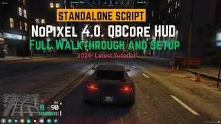 NO PIXEL 4.0 INSPIRED QB HUD SCRIPT  FREE | FiveM Roleplay Scripts | FiveM Tutorial 2024