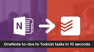 OneNote to Todoist Integration - To-dos