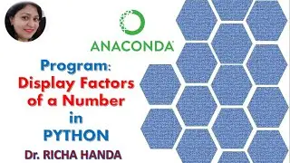 Display Factors of any number in Python
