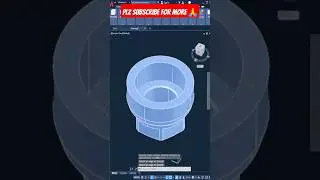 Autocad 3d design tutorial | 3d object in Autocad #shorts #youtubeshorts