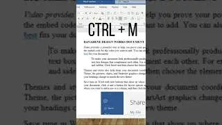 Most Useful Keyboard Shortcuts in Microsoft Word - Section 3
