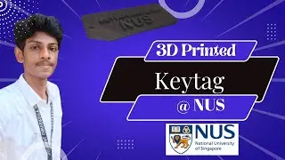 Keytag preparation using 3D Printer @ National University of Singapore #nus #Meyyappan_K