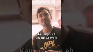 Superhero kalah terduduk