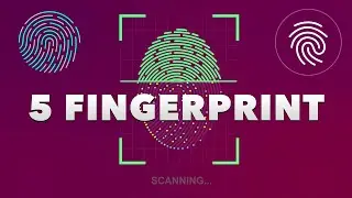 5 Fingerprint Scan Animation made in after effects