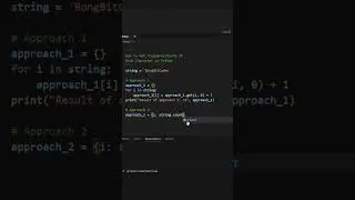 String Frequency Program in Python | Python Program | Interview 
