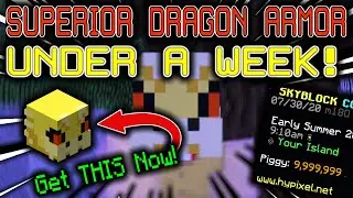 (UPDATED) HOW TO GET SUPERIOR DRAGON ARMOR FAST! - Hypixel Skyblock