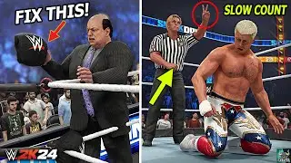 8 Annoying Things 2K Needs To Fix In WWE 2K24 (Issues/Bugs)
