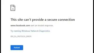 This site can't provide a secure connection error or problem fix in chrome(Any browser)||100% work