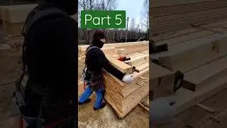 Preparation and setting of jumpers of openings. Frame house on stilts. Part 5. 