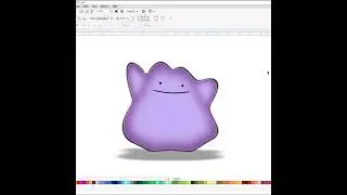 How To Draw Ditto Pokemon||Coreldraw||Drawing 