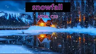 snowfall only with html css animation - arya tech - omid shayan