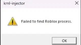 Fix Failed To Find Roblox Process KRNL Error | Failed To Find Roblox Process KRNL Injector