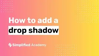 How to add a drop shadow
