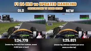 OLD vs UPDATED HANDLING SIDE BY SIDE COMPARISON | F1 24 Silverstone TT same setup