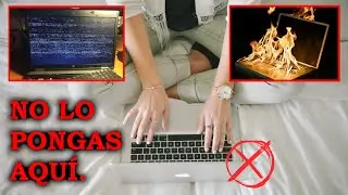 ¿Por qué no colocar el portátil sobre superficies blandas? Eliminar almohadas, mantas y sofás