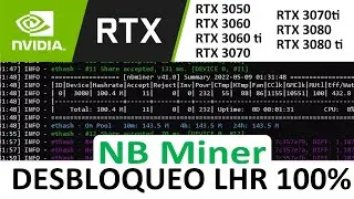 LHR UNLOCKER 100% NBMiner | DESBLOQUEO TOTAL DE TARJETAS LHR