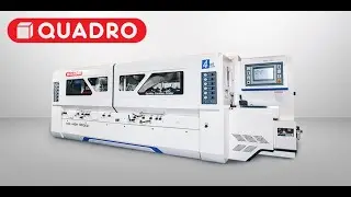 Четырёхсторонний станок QUADRO 723 HIGH SPEED  в составе линии строгания | Скорость подачи 60 м/мин