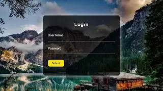 Beautiful Transparent Login Form Using Simple HTML & CSS