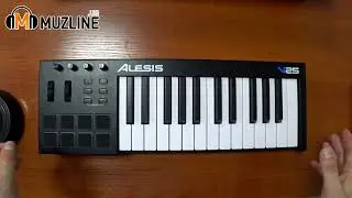 Alesis V25 midi keyboard/клавиатура/controller/контроллер. Обзор/overview