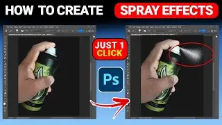 How easy to create spray effects in Photoshop