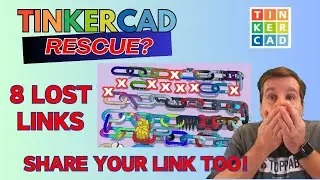 8 Lost Tinkercad Chain Links! Can you help me recover them?