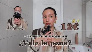 ¡Increíble Set de 30 Brochas de Maquillaje por Solo 12 Euros! ¿Vale la Pena? 💄✨