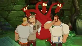 Леший приготовил морковку для богатырей