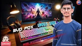 Best Gaming And mouse under 1000 |  EvoFox  Deathray RGB Gaming Keyboard | in 2025