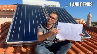 1 Ano DEPOIS    Sistema SOLAR TÉRMICO | Termossifão | Será que valeu a pena ???