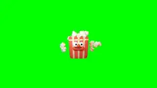 Popcorn 🍿 box green screen effect