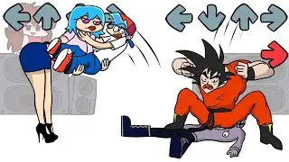 FNF Spooky Battle with Dragon Ball Characters | Friday Night Funkin' Animation