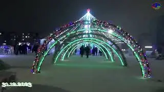 Атбасар.  31 декабря 2023 года. Площадь.