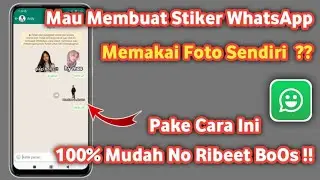 Cara membuat Stiker whatsapp Menggunakan foto sendiri | Terbaru 2023