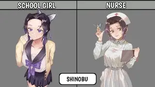 DEMON SLAYER SHINOBU KOCHO IN DIFFERENT COSTUMES || PlayNetCity