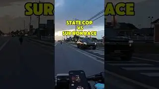 State Cop vs. Sur Ron Race! 🚨Stock vs. Upgraded Motor - Who do you think wins? 🤯