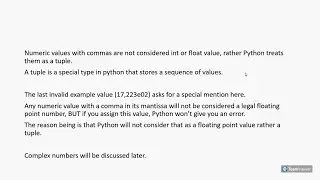 python - numeric literals(contd), type function, boolean literals and special literal none