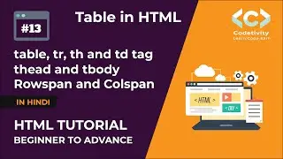 How to create table in HTML | HTML में Table कैसे create करे? | HTML Tutorials