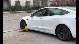 tesla breaks wheel lock