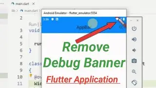 How to remove debug banner in flutter | How to remove flutter debug banner