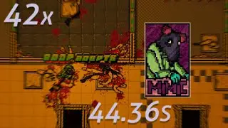 Hotline Miami 2 Mimic 42x Full Combo in 44.36s (Segmented Speedrun)