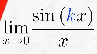 Limit of sin(kx)/x as x approaches 0 | Calculus 1 Exercises