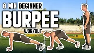 8 Minute Easy Burpee Workout (FOLLOW ALONG FOR BEGINNERS) | LiveLeanTV