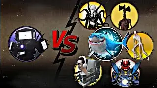Titan Tv Man Vs Skibidi Toilet, Megalodon, Titan, Siren Head, Slender Man & SCP 096